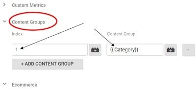 gtm tutorial gtm content grouping