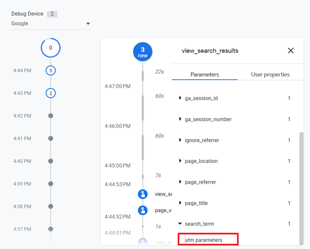 see the keyword you used to find information on your website