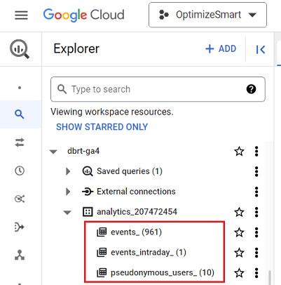 ga4 bigquery data tables 1