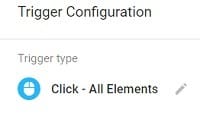 gtm event tracking trigger type click all elements