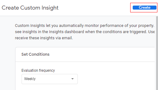 create custom insights create2