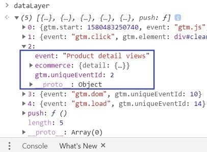 see more details about the data layer variable