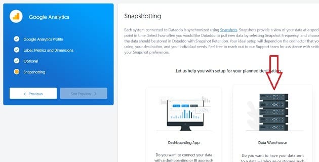 Sending Google Analytics data to BigQuery