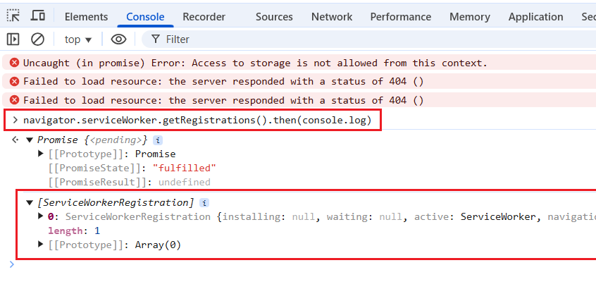 If the command returns the following similar object