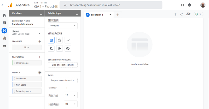 Your screen should now look like the one below