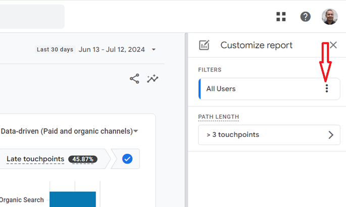 see data for only a segment of users