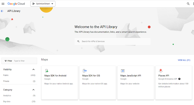 welcome to the api library