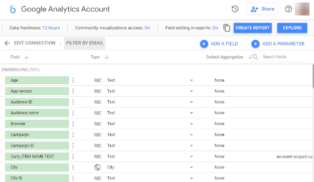 google analytics connector home