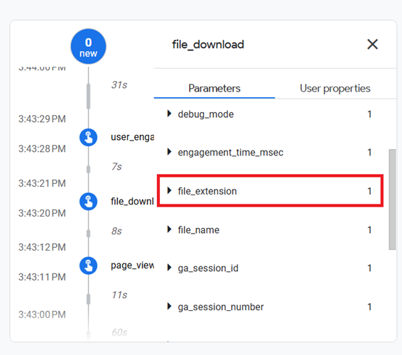 GA4 BigQuery - Tracking File Downloads 4 file extension event parameter