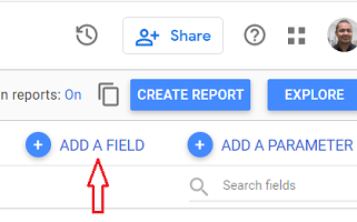 Add a field google data studio