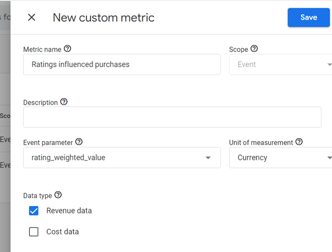 GA4 (Google Analytics 4) Custom Metrics Tutorial 25 register the event parameter rating weighted value as a custom metric