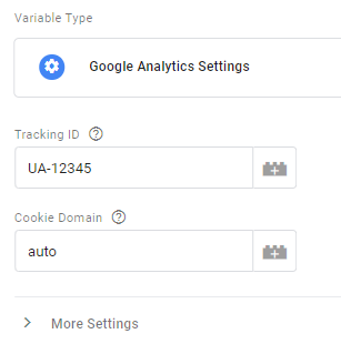 Google analytics settings