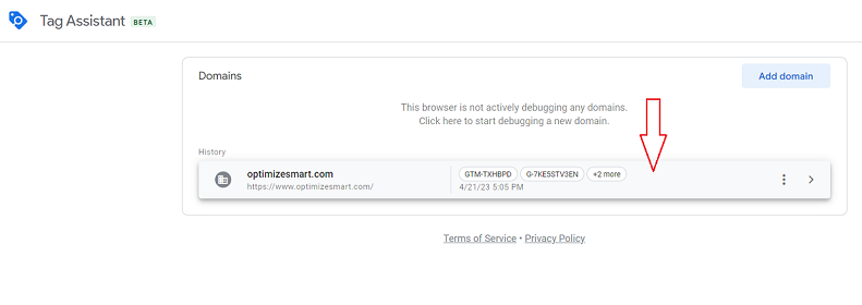 previously debugged website