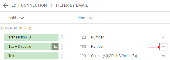 changing data type