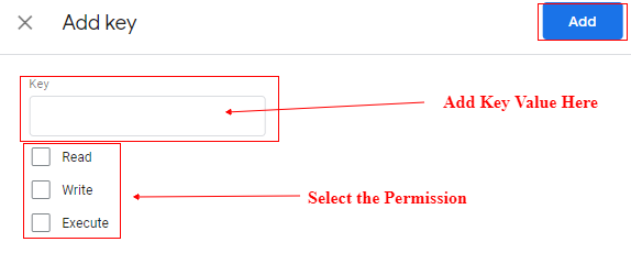 add key