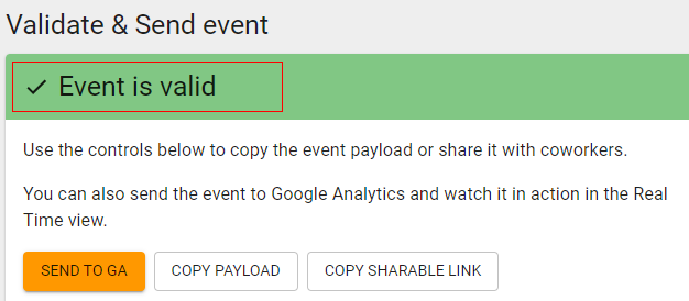 Valid event