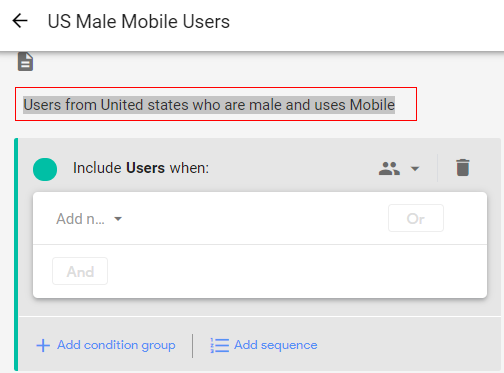 GA4 Audiences - Creating custom audience in Google Analytics 4 15 13 5