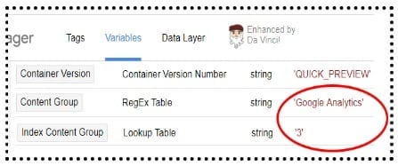 regex lookup table variables