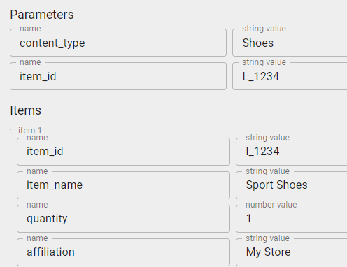 item parameter