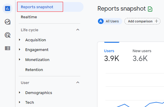 Report snapshot