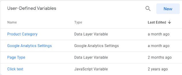 used defined variable