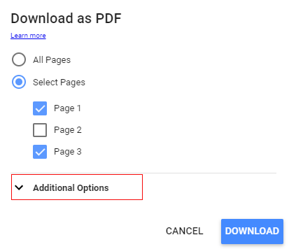 additional option link