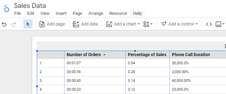 report view 1