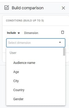 click on the drop down menu
