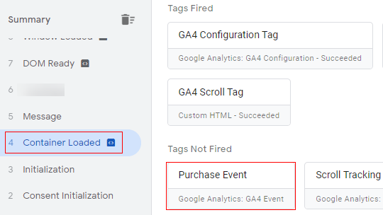 purchase event
