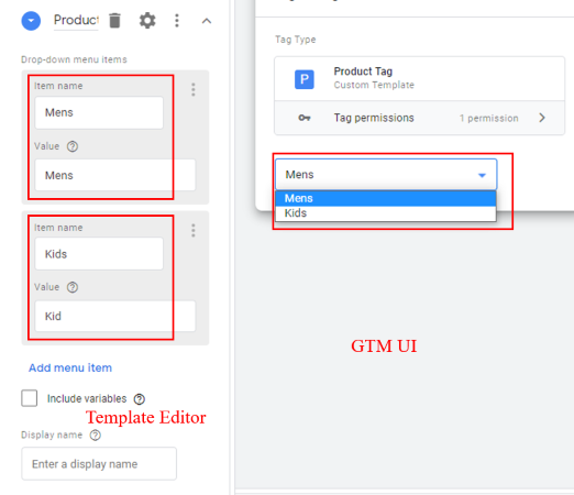 dropdown