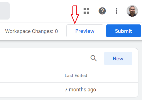 click on the ‘Preview button 1