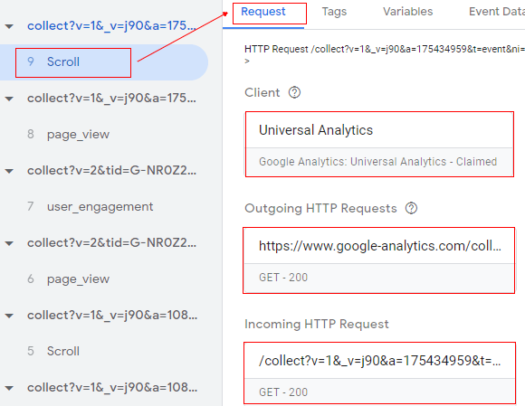 Request overview 1