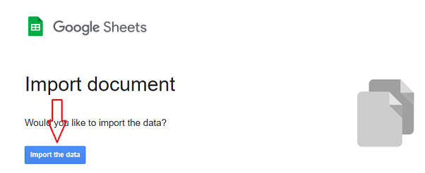 import the data