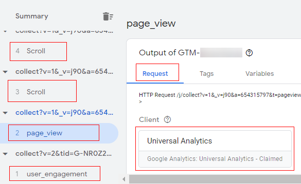 request appearing in preview mode