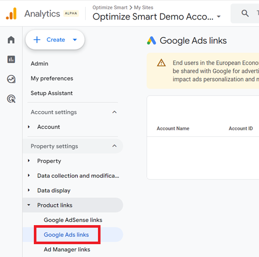 google ads links ga4 1