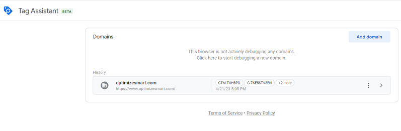 list of domains