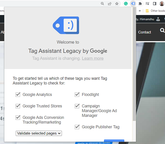 tag assistant legacy