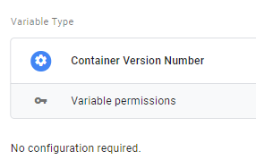 Container version number
