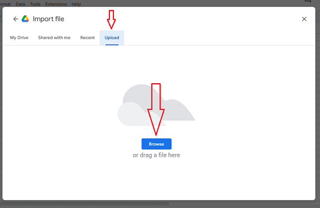 upload a file
