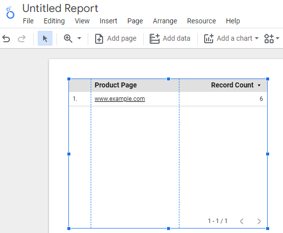 product report 1