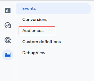 GA4 Audiences - Creating custom audience in Google Analytics 4 7 Audiences 3