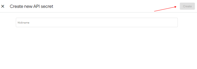 create nickname for API