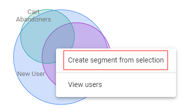 create segment from overlap