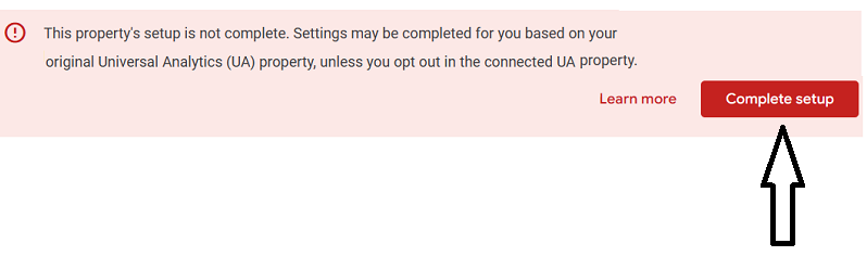 complete setup button 1
