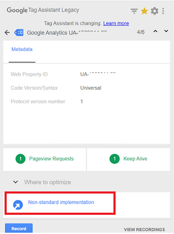 reports on implementation errors