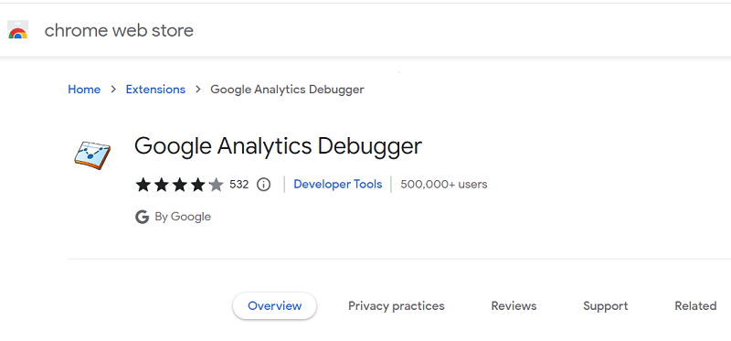 Google Analytics Debugger Chrome