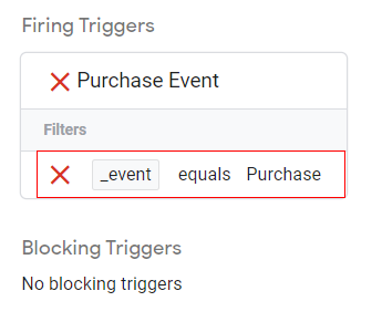 purchase condition