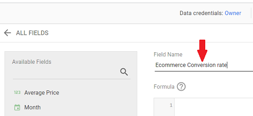 Name the new calculated field