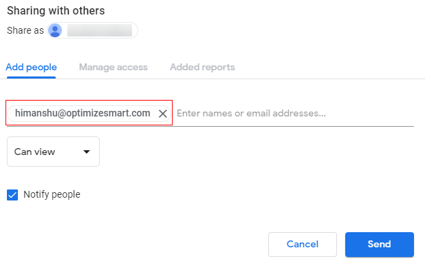 enter email address