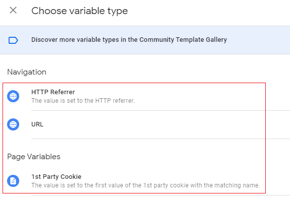 choose variable